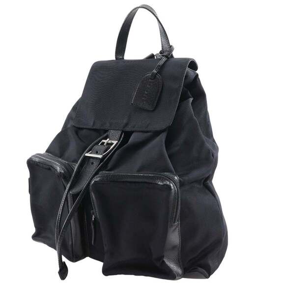 GUCCI Black Leather Backpack main image 13